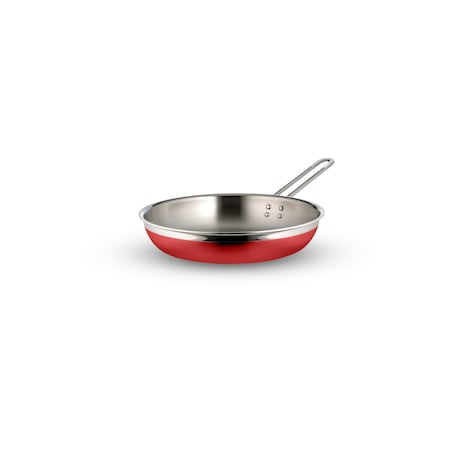 Bon Chef Country French 2 Saute Pan/Skillet-Long Hndle No Cov  11 3/4"X2 3/8"  3 Qt 4 Oz - Red 71309-CF2-R